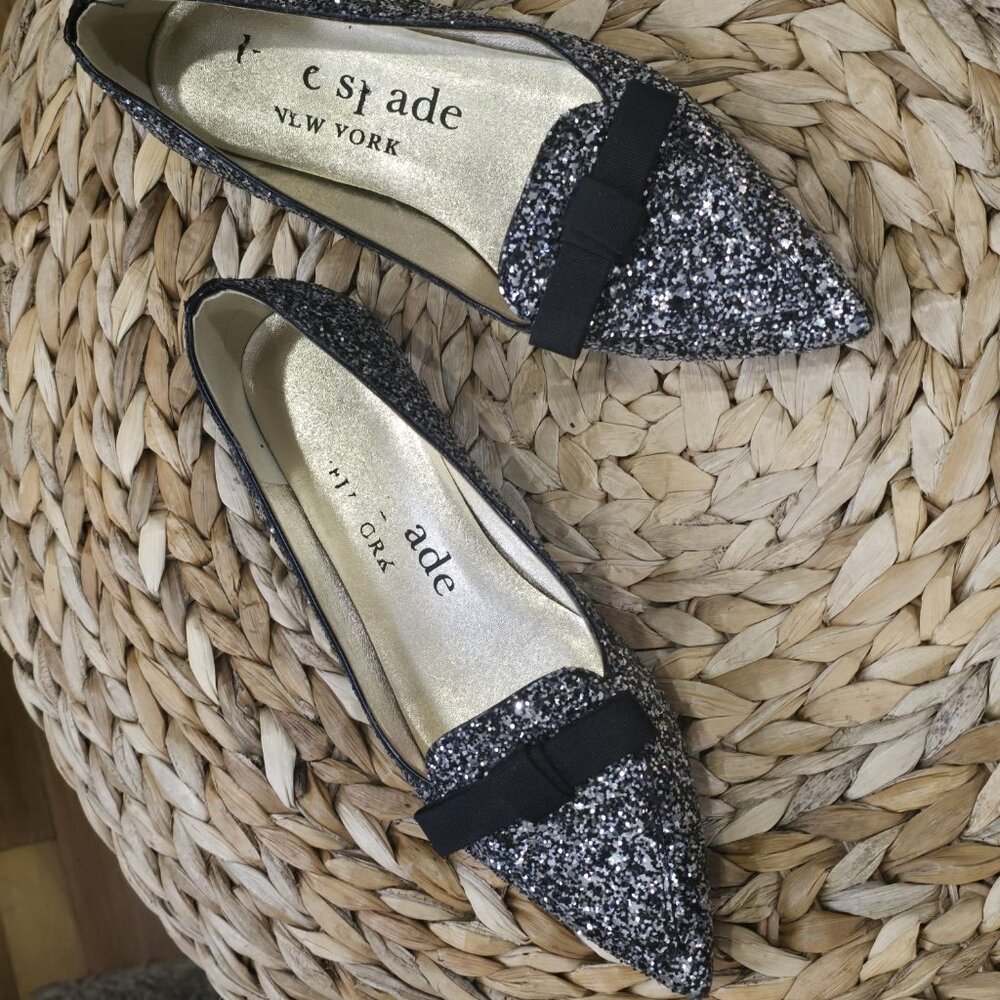 Kate Spade New York Womens Poppy Slip On Fashion Loafers Black 9 Medium